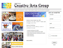Tablet Screenshot of creativeartsgroup.org